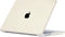 Lunso Geschikt voor MacBook Air 15 inch M2/M3 (2023-2024) cover hoes - case - Candy Rock Grey