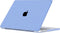 Lunso Geschikt voor MacBook Air 15 inch M2/M3 (2023-2024) cover hoes - case - Candy Tranquility Blue