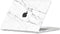 Lunso Geschikt voor MacBook Air 15 inch M2/M3 (2023-2024) cover hoes - case - Marble Vana