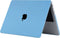 Lunso Geschikt voor MacBook Air 15 inch M2/M3 (2023-2024) cover hoes - case - Sand Light Blue