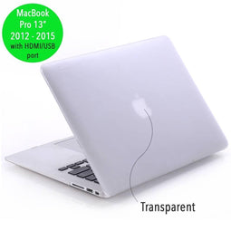 Lunso Geschikt voor MacBook Pro 13 inch (2012-2015) cover hoes - case - Mat Transparant