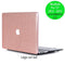 Lunso Geschikt voor MacBook Pro 13 inch (2012-2015) cover hoes - case - glitter roze