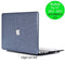 Lunso Geschikt voor MacBook Pro 13 inch (2012-2015) cover hoes - case - glitter blauw