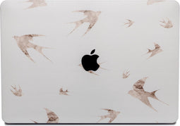 Lunso Geschikt voor MacBook Pro 13 inch (2016-2019) cover hoes - case - Swallow