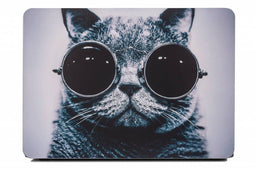 Lunso Geschikt voor MacBook Pro 13 inch (2016-2019) cover hoes - case - Coole kat