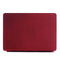 Lunso Geschikt voor MacBook Pro 13 inch (2016-2019) cover hoes - case - Sand bordeaux rood
