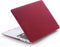 Lunso Geschikt voor MacBook Pro 13 inch (2016-2019) cover hoes - case - Sand bordeaux rood