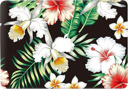 Lunso Geschikt voor MacBook Pro 13 inch (2016-2020) vinyl sticker - Flower White