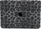 Lunso Geschikt voor MacBook Pro 13 inch M1/M2 (2020-2022) cover hoes - case - Leopard Pattern Grey