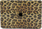 Lunso Geschikt voor MacBook Pro 13 inch M1/M2 (2020-2022) cover hoes - case - Leopard Pattern Brown