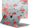Lunso Geschikt voor MacBook Pro 13 inch M1/M2 (2020-2022) cover hoes - case - Red Roses