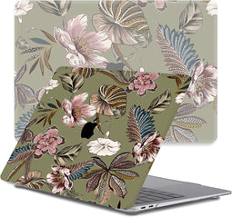 Lunso Geschikt voor MacBook Pro 13 inch M1/M2 (2020-2022) cover hoes - case - Vintage Garden