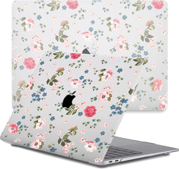 Lunso Geschikt voor MacBook Pro 13 inch M1/M2 (2020-2022) cover hoes - case - Flower Boutique