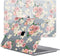 Lunso Geschikt voor MacBook Pro 13 inch M1/M2 (2020-2022) cover hoes - case - Pink Roses