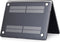 Lunso Geschikt voor MacBook Pro 13 inch M1/M2 (2020-2022) cover hoes - case - Mat Zwart