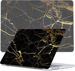 Lunso Geschikt voor MacBook Pro 14 inch (2021-2024) cover hoes - case - Marble Nova