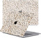 Lunso Geschikt voor MacBook Pro 14 inch (2021-2024) cover hoes - case - Leopard Rose Gold