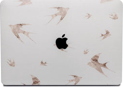 Lunso Geschikt voor MacBook Pro 15 inch (2016-2020) cover hoes - case - Swallow