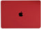 Lunso Geschikt voor MacBook Pro 15 inch (2016-2020) cover hoes - case - Sand Mat Bordeaux Rood