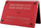 Lunso Geschikt voor MacBook Pro 15 inch (2016-2020) cover hoes - case - Sand Mat Bordeaux Rood