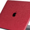 Lunso Geschikt voor MacBook Pro 16 inch (2019) cover hoes - case - Glitter Rood
