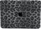 Lunso Geschikt voor MacBook Pro 16 inch (2019) Leren cover hoes - case - Leopard Pattern White