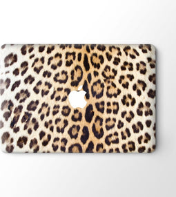 Lunso Geschikt voor MacBook Pro 16 inch (2019) vinyl sticker - Leopard Brown