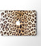 Lunso Geschikt voor MacBook Pro 16 inch (2019) vinyl sticker - Leopard Brown