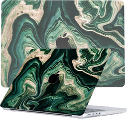 Lunso Geschikt voor MacBook Pro 16 inch (2021-2024) cover hoes - case - Peridot Canyon