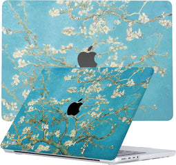 Lunso Geschikt voor MacBook Pro 16 inch (2021-2024) cover hoes - case - Van Gogh Amandelbloesem