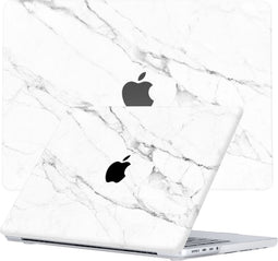 Lunso Geschikt voor MacBook Pro 16 inch (2021-2024) cover hoes - case - Marble Vana