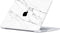 Lunso Geschikt voor MacBook Pro 16 inch (2021-2024) cover hoes - case - Marble Vana