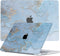 Lunso Geschikt voor MacBook Pro 16 inch M1/M2 (2021-2023) cover hoes - case - Marble Ariel