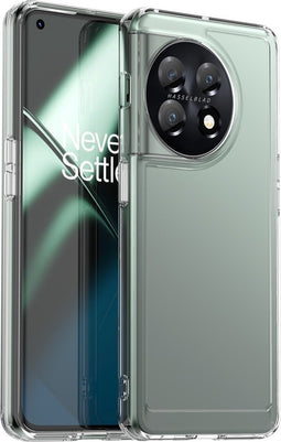 Lunso - Geschikt voor OnePlus 11 - TPU Backcover hoes - Transparant