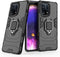 Lunso - Geschikt voor Oppo Find X5 - Armor backcover hoes met ringhouder - Zwart