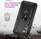 Lunso - Geschikt voor Samsung Galaxy A54 - Armor backcover hoes met ringhouder - Zwart