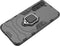 Lunso - Geschikt voor Samsung Galaxy S23 - Armor backcover hoes met ringhouder - Zwart