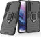 Lunso - Geschikt voor Samsung Galaxy S23 - Armor backcover hoes met ringhouder - Zwart