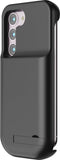 Lunso - Geschikt voor Samsung Galaxy S23 case - Powerbank hoesje - 5000 mAh - Zwart