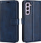 Lunso - Geschikt voor Samsung Galaxy S23 - cover bookcase hoes - Blauw