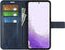 Lunso - Geschikt voor Samsung Galaxy S23 - cover bookcase hoes - Blauw