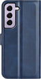 Lunso - Geschikt voor Samsung Galaxy S23 - cover bookcase hoes - Blauw