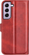 Lunso - Geschikt voor Samsung Galaxy S23 - cover bookcase hoes - Rood