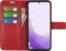 Lunso - Geschikt voor Samsung Galaxy S23 - cover bookcase hoes - Rood