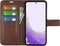 Lunso - Geschikt voor Samsung Galaxy S23 - cover bookcase hoes - Coffee