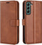 Lunso - Geschikt voor Samsung Galaxy S23 Plus / S23+ - cover bookcase hoes - Bruin