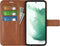 Lunso - Geschikt voor Samsung Galaxy S23 Plus / S23+ - cover bookcase hoes - Bruin