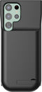 Lunso - Geschikt voor Samsung Galaxy S23 Ultra case - Powerbank hoesje - 6000 mAh - Zwart