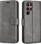 Lunso - Geschikt voor Samsung Galaxy S23 Ultra - cover bookcase hoes - Grijs