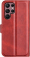 Lunso - Geschikt voor Samsung Galaxy S23 Ultra - cover bookcase hoes - Rood